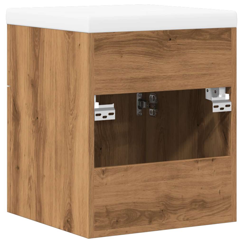 Vidaxl 2-teiliges Badezimmermöbel-Set, Artisan-Eiche