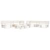 Salon de jardin palette 6 pcs Bois