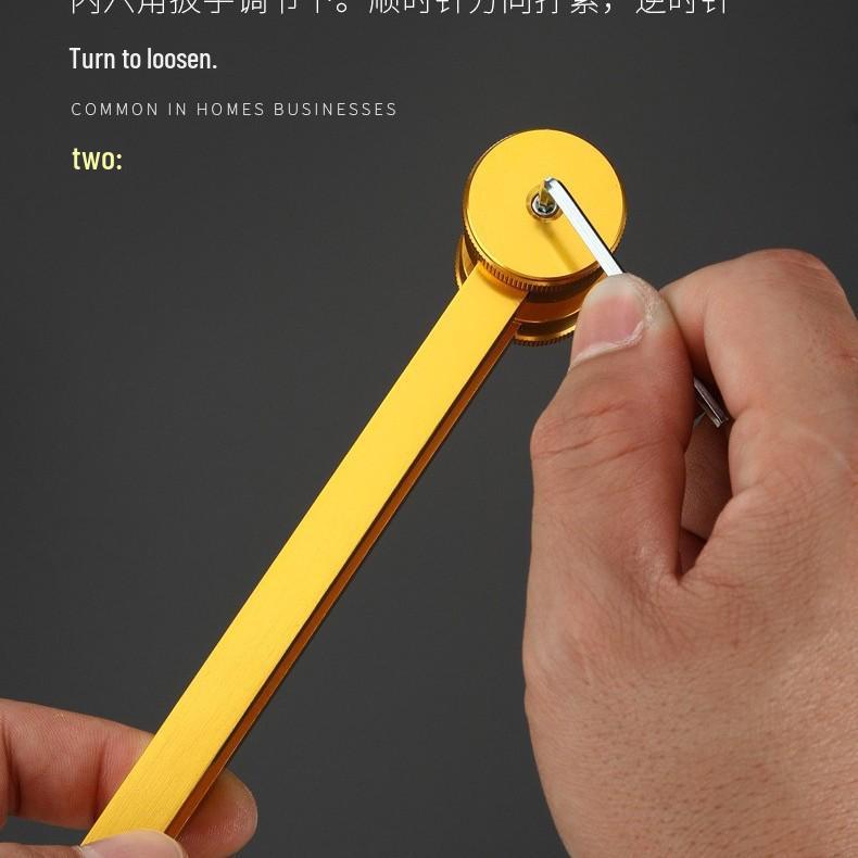 128Hz, 256Hz, 512Hz Gouden Aluminiumlegering Stemvork Set met Basis (3 stukken)