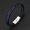 Simple Bracelet for Men Women Twist Braided Leather Minimalist Gift