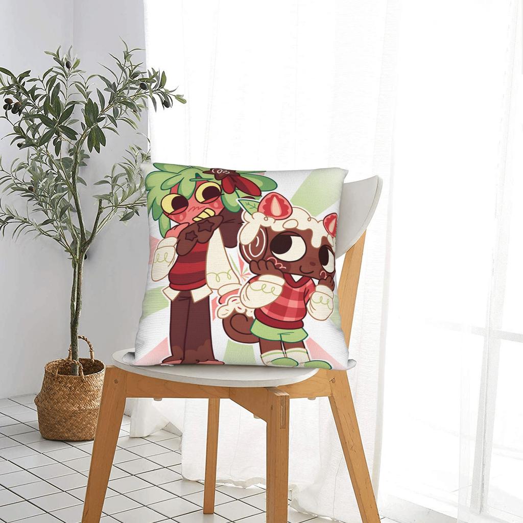 Federa Cuscino D-Dandys WorldS Cartoon Germogli Morbida Copricuscino Per Divano Auto Decorazione Casa Federe alla Moda