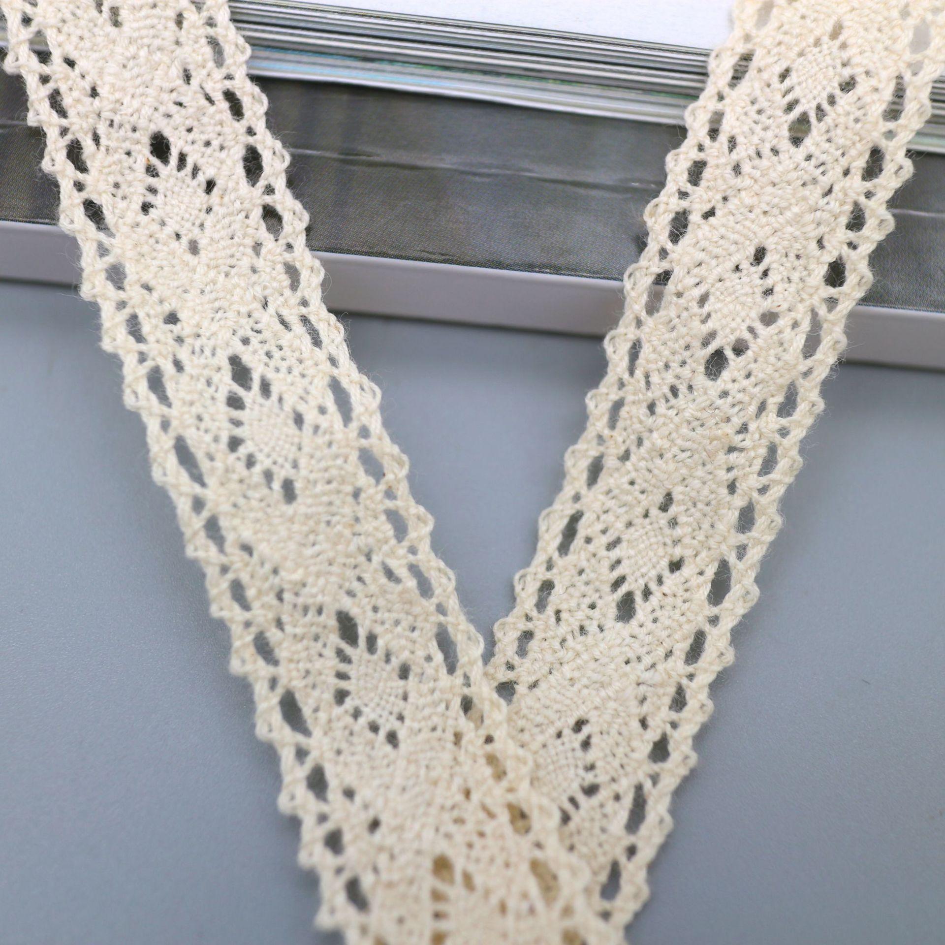 Cotton Thread Lace Accessories Diy Handmade Clothing Fabric Materials Sofa Hat Bedding Curtain Fabric Lace YM1830