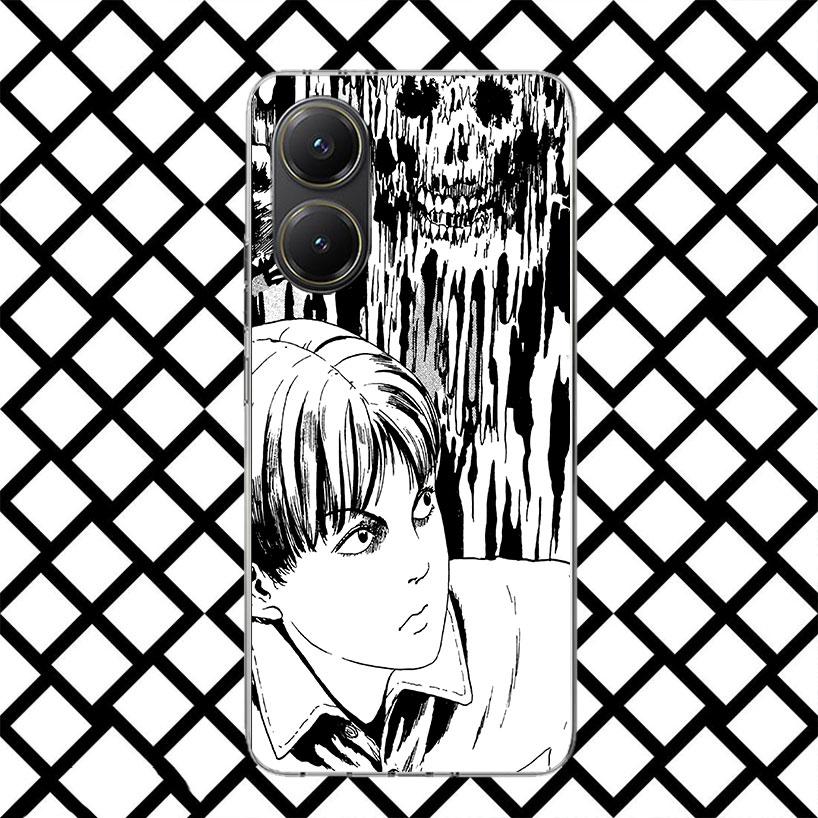 Japanese Horror Comic Anime Phone Case for Xiaomi Poco F7 Ultra X7 X6 X5 Pro X4 Gt M8 M7 Redmi 15 15C 13 13C 12 12C Soft Cover F