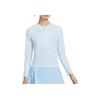 Court Advantage Dri-FIT Solid Skin-Friendly Comfortable Quick-Dry Tennis Shirt Women Tops Sky-Blue FZ6738-441