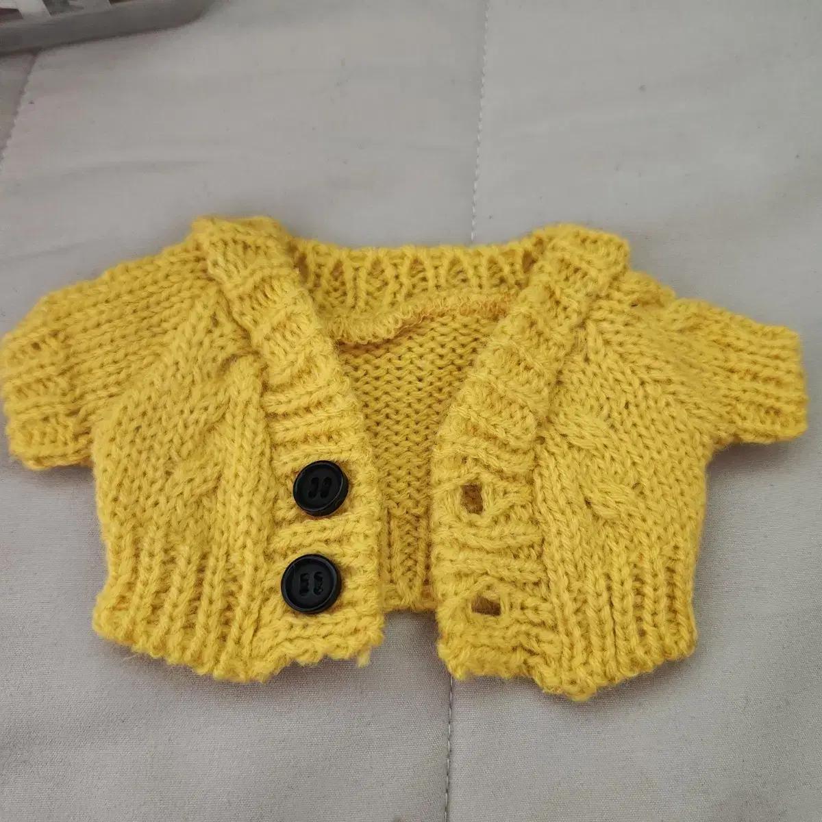 

Doll Clothes Yellow Cardigan