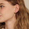 Murmur [925silver]Chic Round Ball Hoop Earring