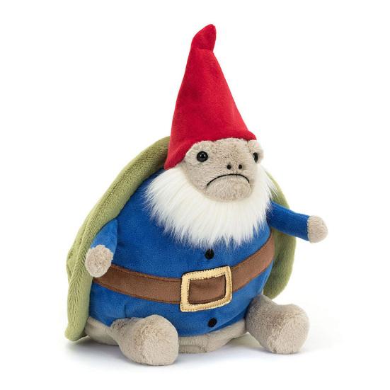 Sköldpadda Tomte Dekor Plyschleksak Mjuk Trädgårdskudde Följeslagare Gåva för