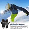 Waterproof Rechargeable Usb Heated Gloves with Touchscreen Function for Men