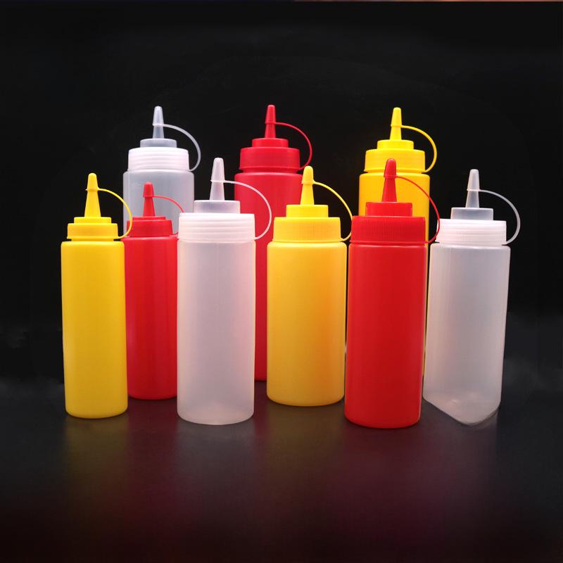 Plastic Squeeze Bottle for Sauce, Ketchup, or Jam