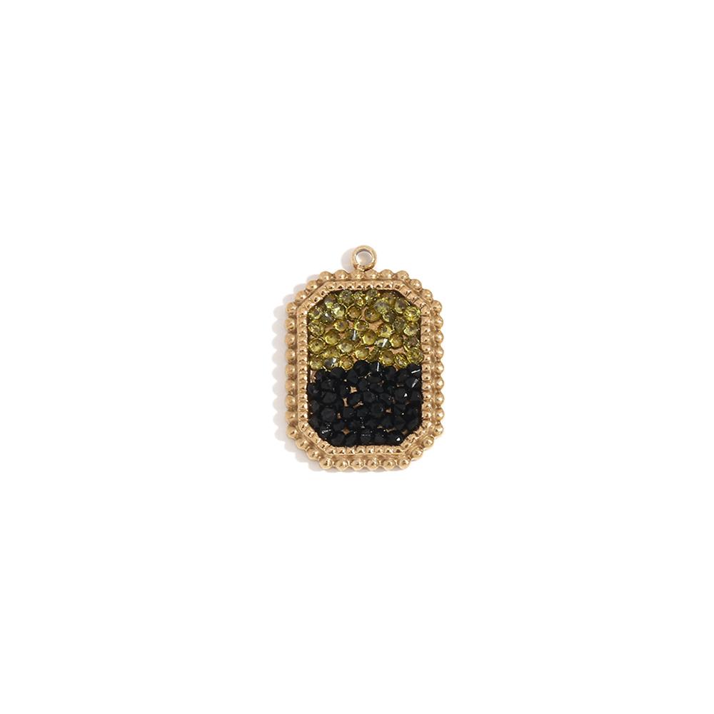 MamacitaSlay Popular biotree heart star moon portrait lucky Chinese "Fu" "Xi" 18K Gold Plated charm stainless steel jewerely