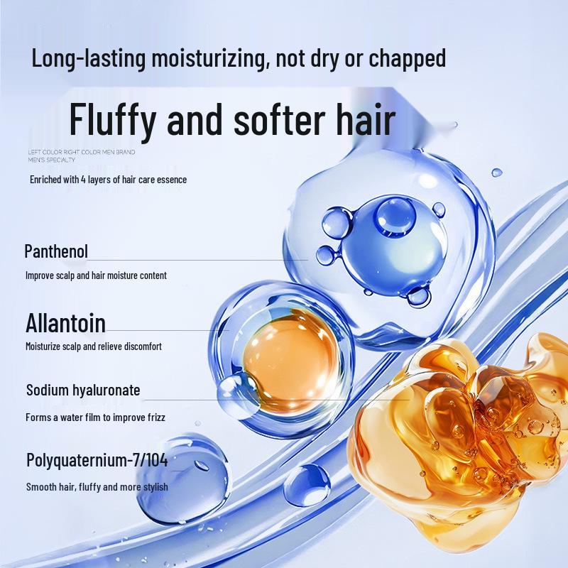 Left Yan You Se Men's Silicone-Free Amino Acid Shampoo - Volumizing, Oil Control, Fragrant, Anti-Itch & Anti-Dandruff.
