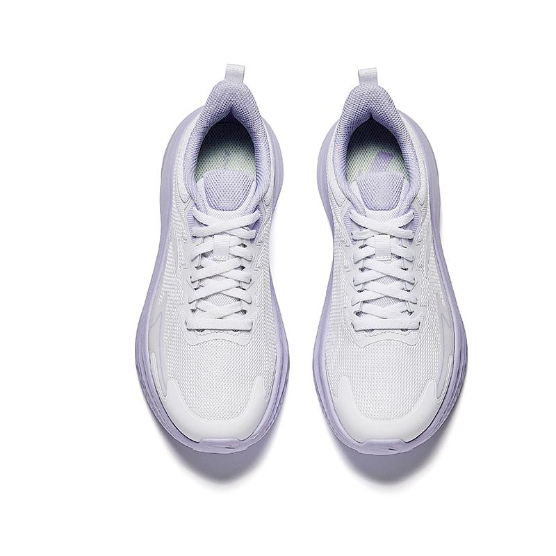 Anta Basic Running Comfortable Versatile Non-Slip Breathable Durable Low-Top Casual Running Shoes Women sneaker White Purple 922525571-1