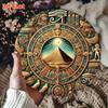 Metal Wall Art Egyptian Pyramid Design Sunset Home Decor