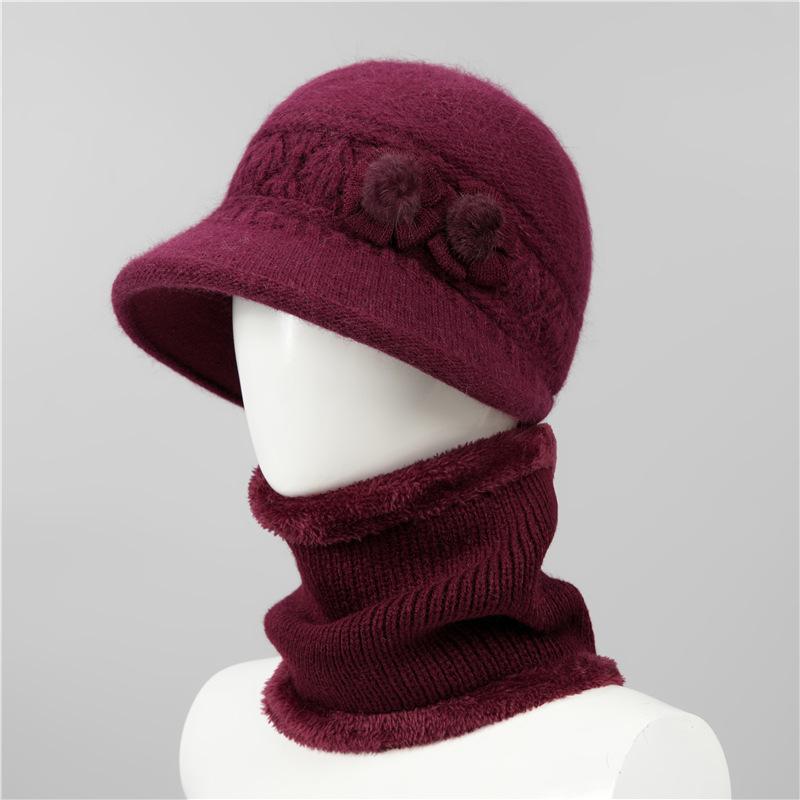 Hat women's autumn and winter warm knitted wool hat winter new hat