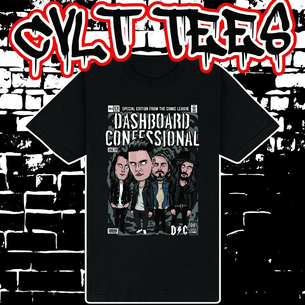 Футболка в стиле обложки комикса Dashboard Confessional ~ 100% Хлопок Унисекс XXL