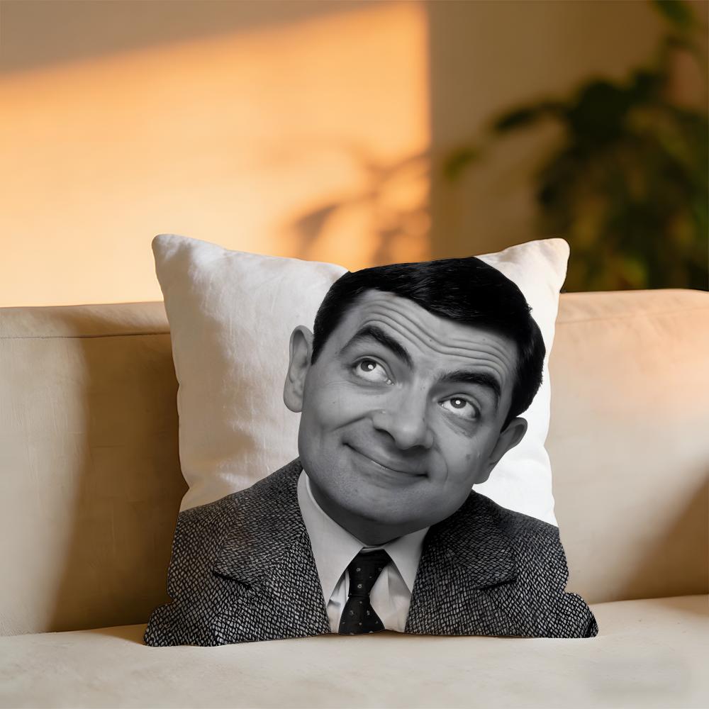 

Mr Bean Cushion Cover Cozy Velvet Throw PillowSoft Warm Cushion For Sofa Bed 30X30cm