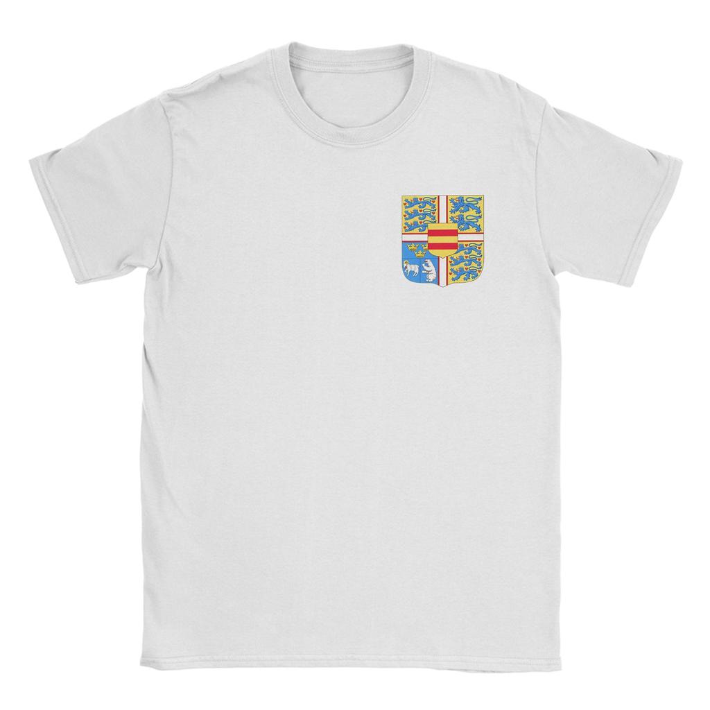 Kingdom of Denmark Coat of Arms T Shirt Summer Cotton TShirts For Men Trendy Cool Printed Tshirt Short Sleeve Y2K Basic Clothes