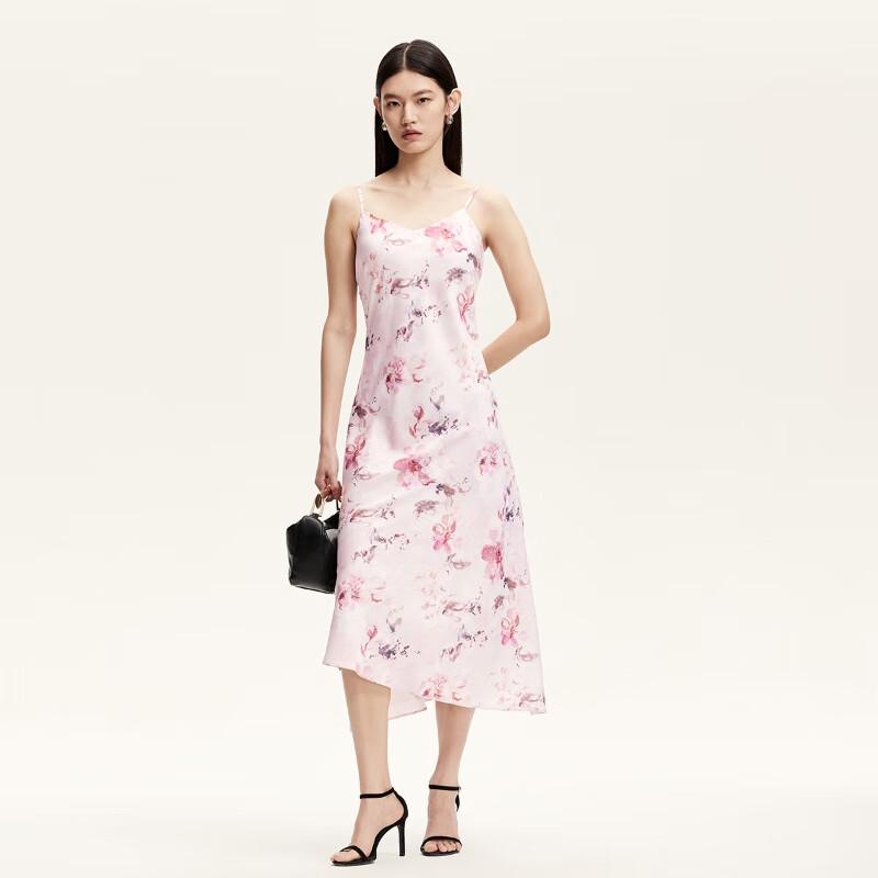 VEROMODA 2025 Summer Lustrous Print Adjustable Strap Dress