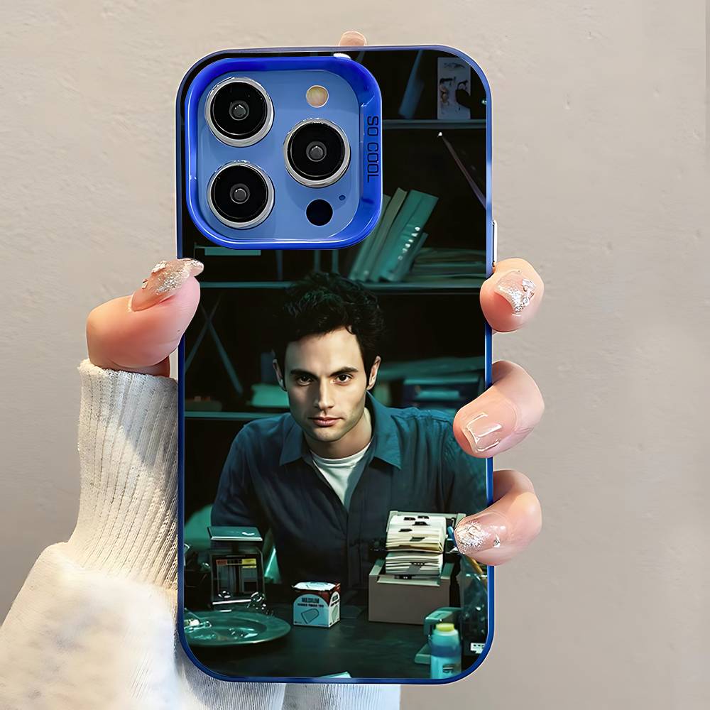 

Joe Goldberg Y-You Series Phone Case For iPhone 16,15,14,13,12,11,Pro,Max,Plus,Mini,SE Anti Fall Blue Matte Hard Bumper iPhone12PROMAX