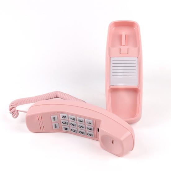 Festnetztelefon mit Lautstärkeregelung, Festnetztelefon mit großen Tasten, für Home Office, kabelgebunden