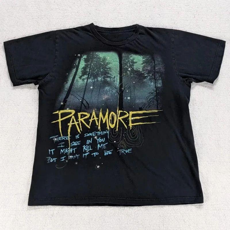

Rock Punk Clothing Rare Paramore Decode Song Lyrics T Shirt Large Twilight Hot Topic Oversized Cotton Print Tees Unisex S