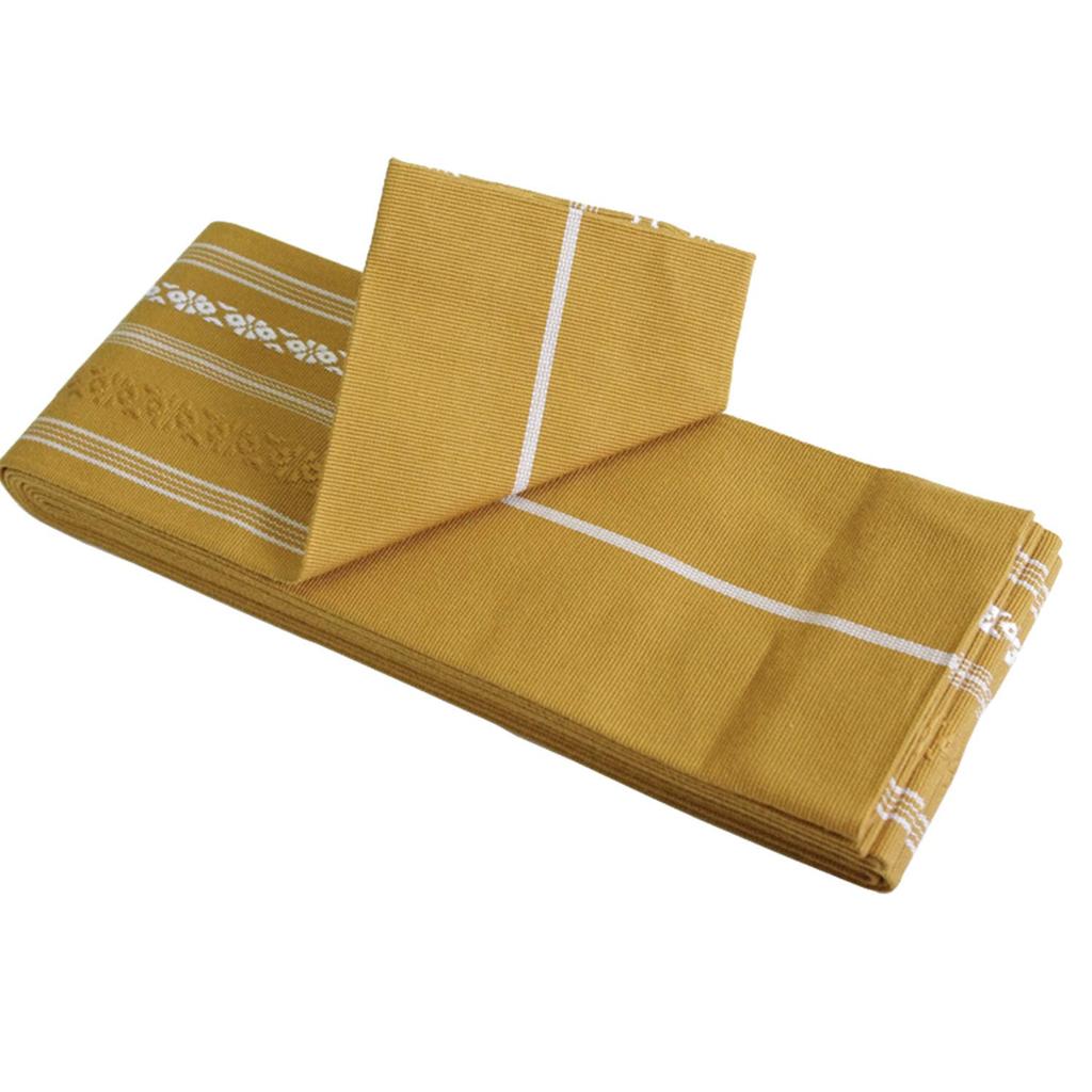 KYOETSU Sada Yukaty Pas s Kenjo Vyrobeno v Japonsku Pánská 2dílná (Kaku Obi, Šňůra) Vzor, (Zlato)