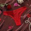 Soft Low Waist Briefs Traceless T-back Panties Fashion Lace Transparent Thongs  Daily Wear