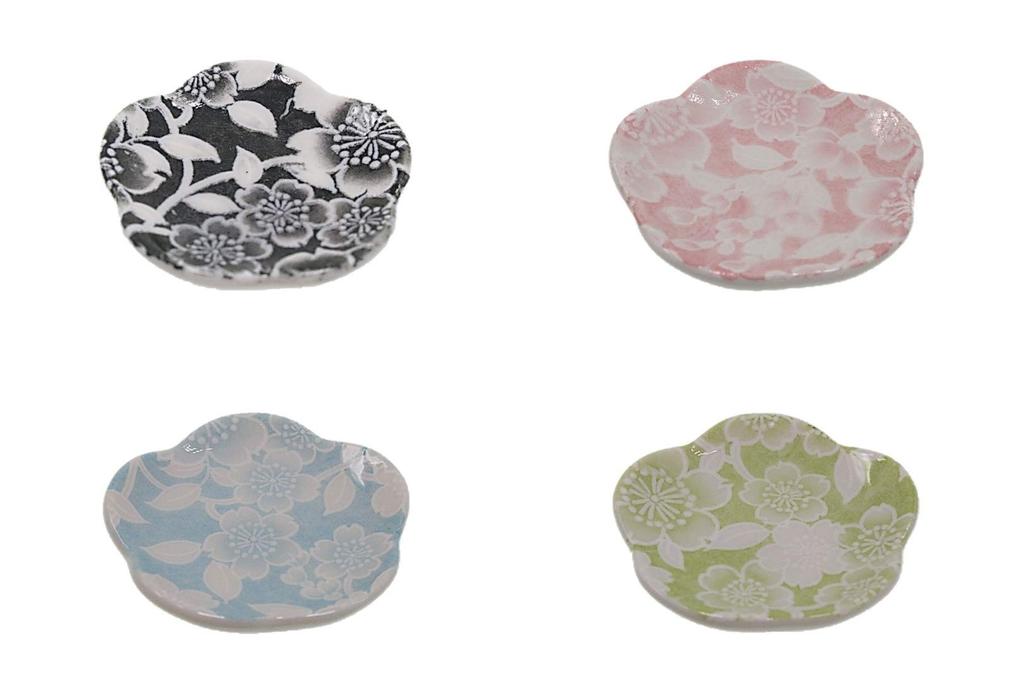 Gorgeous Small Flower Chopstick Rest Set Made In ACSWEBSHOP Original (5 Pieces) Japan,