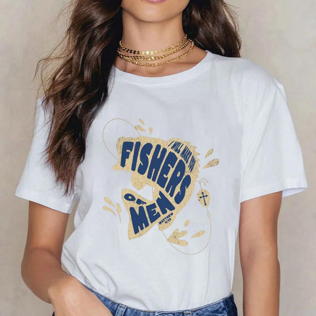 I Will Make You Fishers of Men TShirt Mens and Womens Short Sleeve Cotton Tees Shirt Men Clothing Summer Blouse Oversize Tops