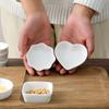 1pc Japanese White Ceramic Dishes Kitchen Seasoning Sauce Vinegar Multi-dish Hotpot Plates