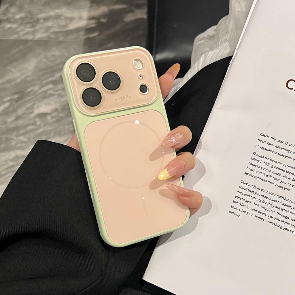 For Magsafe Magnetic AG Nano Frosted Glass For iPhone 17 16 15 14 13 Pro Max Magnetic Phone Case Wireless Charge Armor Cover