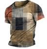 Vintage T-Shirts Guitar Sailboat 3D Printed Streetwear Men Short Sleeve T Shirt