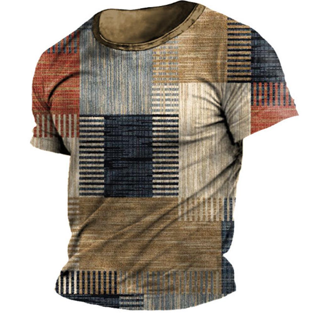 Vintage T-Shirts Guitar Sailboat 3D Printed Streetwear Men Short Sleeve T Shirt