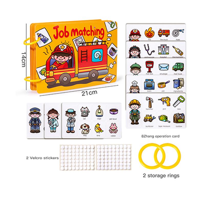 Kinder Montessori Ruhiges Beschäftigungsbuch Wiederverwendbares Stickerbuch Lernpuzzle Sticker Gelee-Buch Kleinkind Reiseaktivitätspakete Bücher