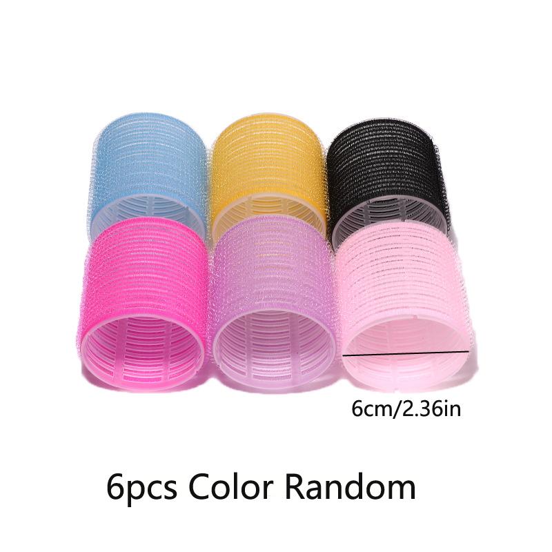 6PCS Curling Irons No Heat Spiral Curling Iron Nylon Curling Iron