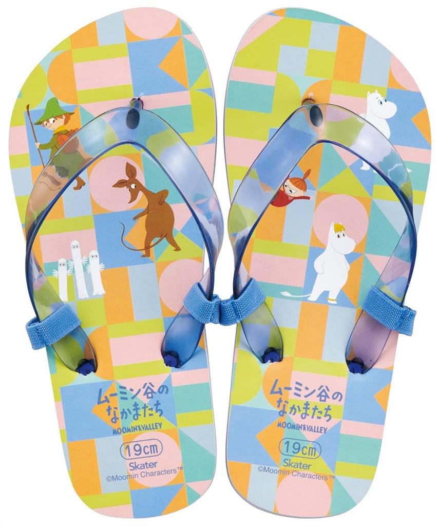 Skater Beach Moomin Size Kids' Sandals, Anime, 19cm, SDBE19-A