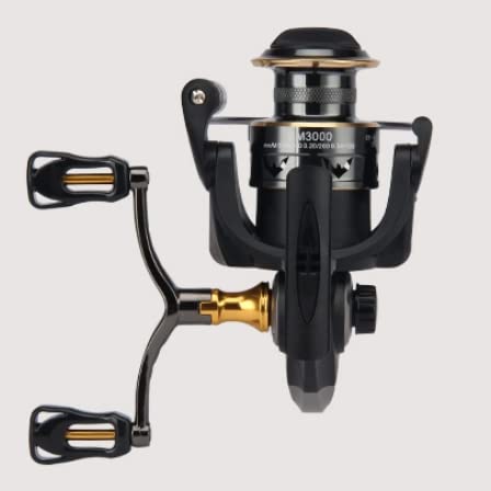 Generic, Compatible/Replacement Double Handle for Daiwa 1000-4000 Spinning Reels, Lightweight, Metal, Folding Handle Knob, Ambidextrous, Replacement