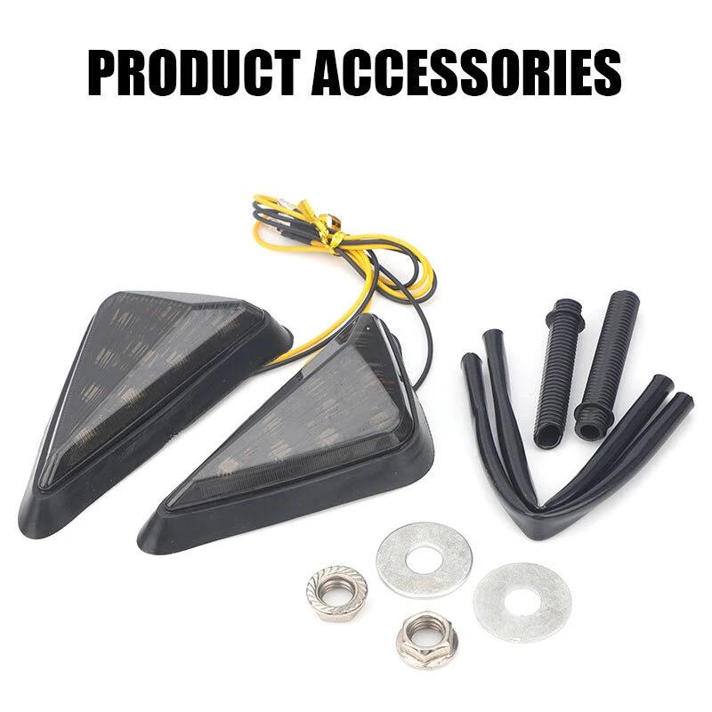 Motorcycle Led Turn Smoke Lens Flush Mount Blinker Light Motorcycle Amber Lamp Easy Installation Led