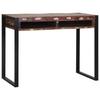 Makeup Table Multicolored 100 x 50 x 75 cm Solid Reclaimed Wood