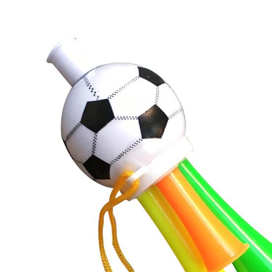 Huaqianguhh 2Pcs Soccer Cheering Horn, 3 Tone Sports Fan Noise Maker, Handheld Football Stadium Trumpet for Game Day, Party Accessory