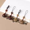Creative Rosewood & Green Sandalwood Fruit Pendant Keychain