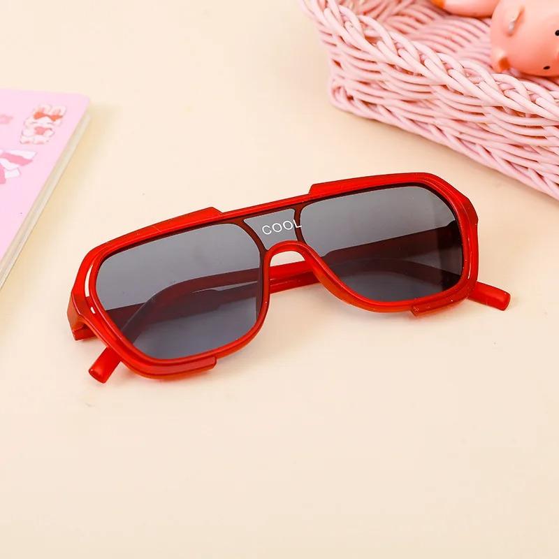 Oversized Stylish Sunshade Eywear Sunglasses for Children Uv400 Vintage Square Frame Eyeglasses Gafas De Sol Polarized Goggles
