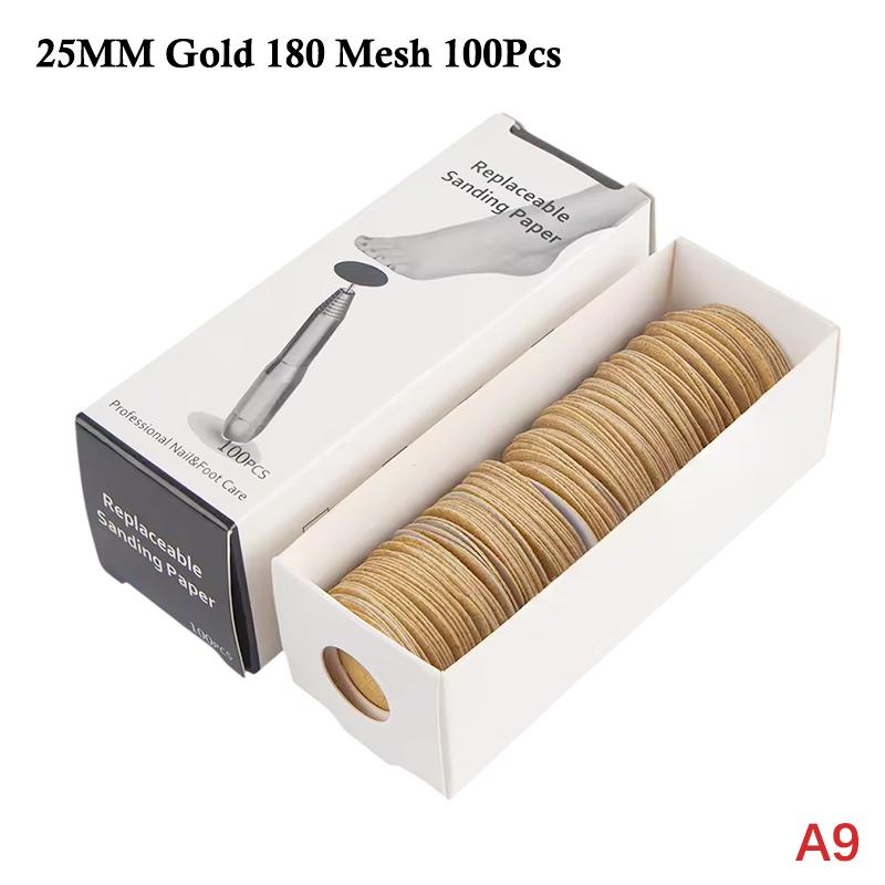 Replaceable Pedicure Disc Sandpaper Polishing Foot Dead Skin Calluse Remover File For Heels Callus Metal Electric Pedicure Tools