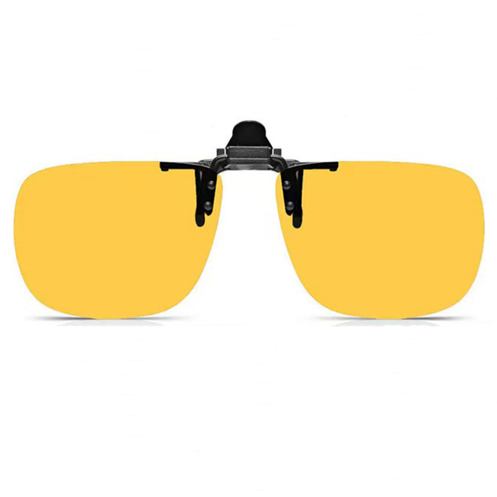 Men Polarized Sunglasses Clip Can Be Flipped Up Myopia Glasses Clip Anti-UV400 Night Driving Fishing Glasses Accessory