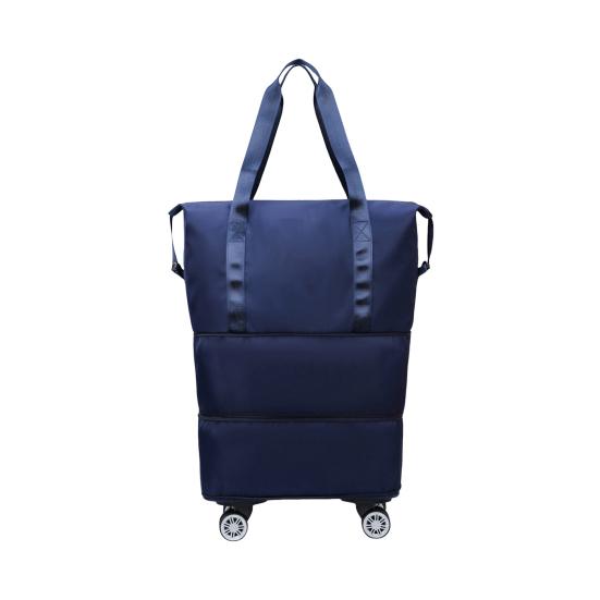 Travel Duffel Bag with Detachable Wheels Large Capacity Dry Wet Separation Waterproof Oxford Cloth Outdoor Overnight Gym Workout Luggage Suitcase