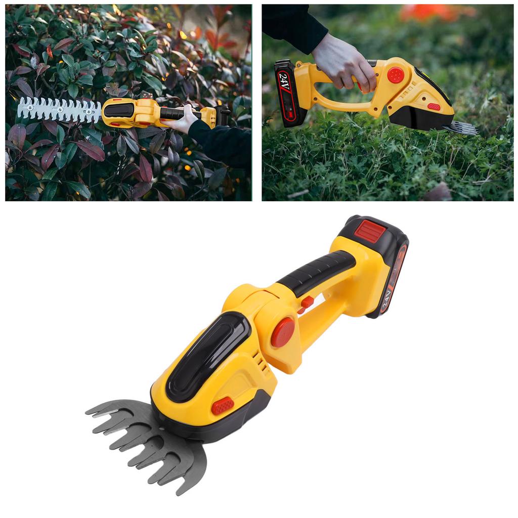 Cordless Grass Shear Rechargeable Shrubber Handheld Trimmer Electric Hedge Trimmer Electric Shrub Trimmer Blade Kit