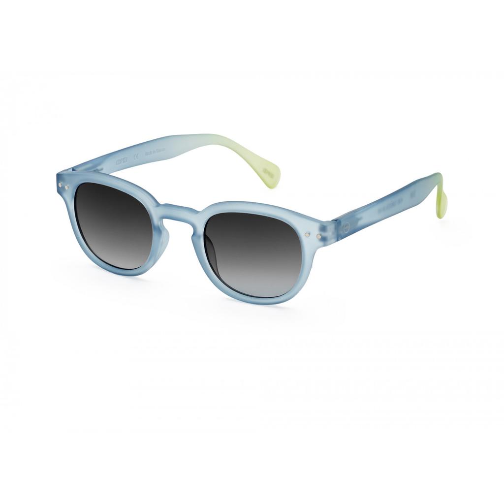 Ijipiji Retro Sunglasses #C Blue Mirage