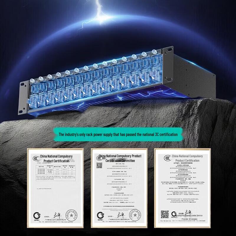 SAMZHE 14-Slot 19-inch 2U Fiber Optic Transceiver Rack