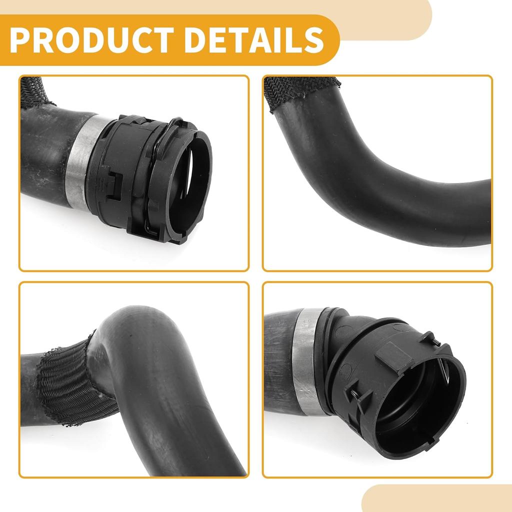 Kühlerschlauch Nr. 17128602603 Unterer Kühlerschlauchrohr für BMW 530i XDrive 2017-2020 Gummi Schwarz Gute Abdichtung