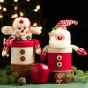 Portable Christmas Gift Treat Candy Box Plush Christmas Decorations  Children